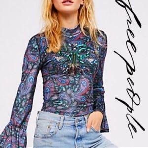 NWT Free People Velvet Top